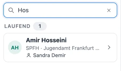 Klienten suchen von jeder Seite: drei Buchstaben genügen.